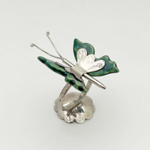 Hand Made Green Butterfly Napkin Ring