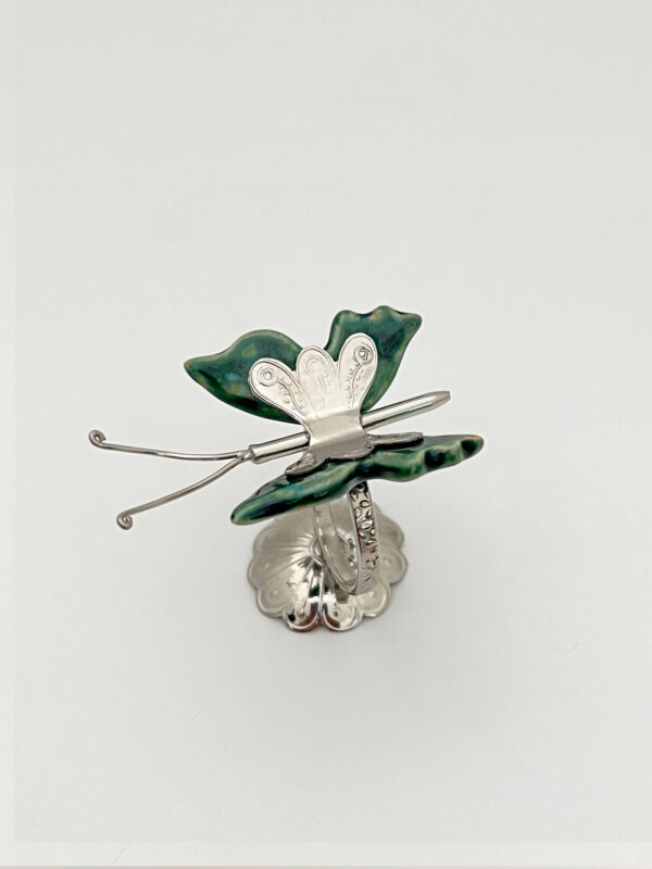 Green Butterfly Napkin Holder