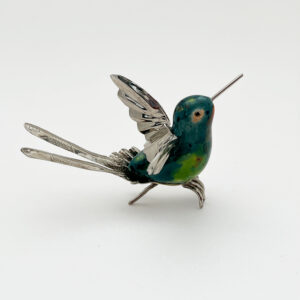 Red Long Split Tail Hummingbird
