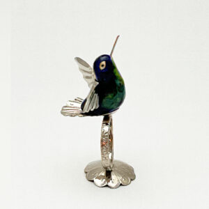 Hand Made Green Hummingbird Napkin Ring