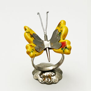 Hand Made Yellow Butterfly Napkin Ring