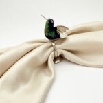 Blue Hummingbird Napkin Holder
